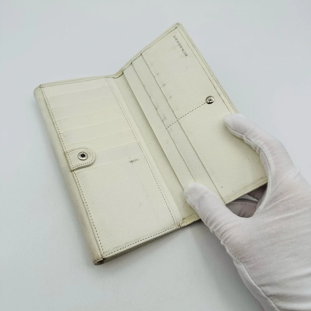 Burberry Beige Nova Check & White Leather Continental Wallet - Picture 5 of 15